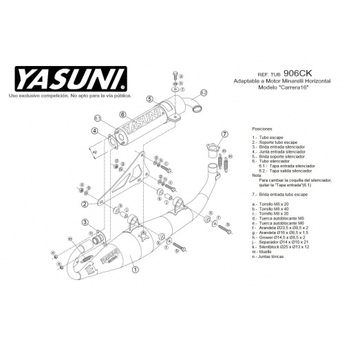 Выхлопная труба Yasuni Carrera 16 Black Edition Yamaha Aerox / MBK Nitro вид карбона Выхлопная труба Yasuni Carrera 16 Black Edition Yamaha Aerox / MBK Nitro вид карбона
