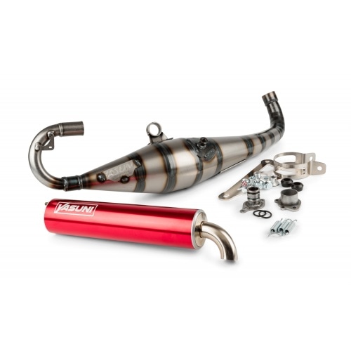 Выхлоп Yasuni C21 Red fortuna Minarelli горизонтальный (Yamaha Aerox) Выхлоп Yasuni C21 Red fortuna Minarelli горизонтальный (Yamaha Aerox)