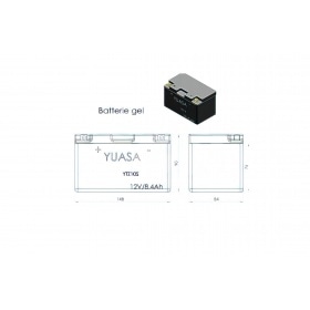 Yuasa Battery 12V / 6Ah / YTZ10S (maintenance free) Yamaha T-Max 500cc