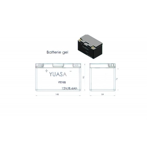 Yuasa Battery 12V / 6Ah / YTZ10S (maintenance free) Yamaha T-Max 500cc Yuasa Battery 12V / 6Ah / YTZ10S (maintenance free) Yamaha T-Max 500cc