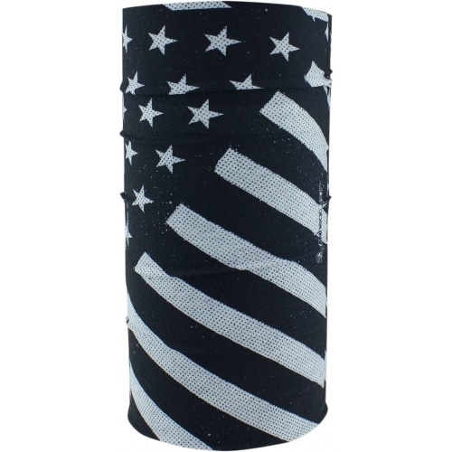 Necktube Motley Tube Zanheadgear Fleece Lined Flag Black/White Necktube Motley Tube Zanheadgear Fleece Lined Flag Black/White