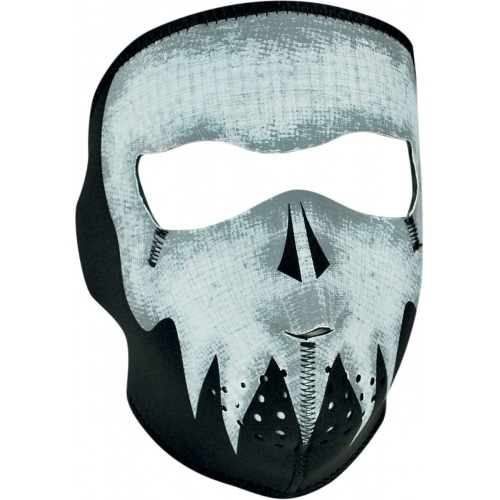 Full Face Mask neoprene Zanheadgear Grey Skull Glow Full Face Mask neoprene Zanheadgear Grey Skull Glow