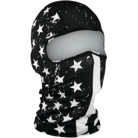 Balaclava Zanheadgear Poliesters Melns/balts karogs