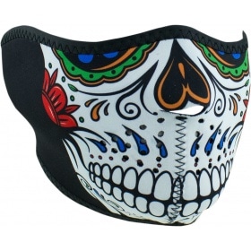 Half Face Mask neoprene Zanheadgear Muerte Skull