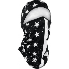 Balaklava Zanheadgear Sportflex Convertible Black/White Flag
