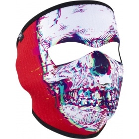 Full Face Mask neoprene Zanheadgear Glitch Skull