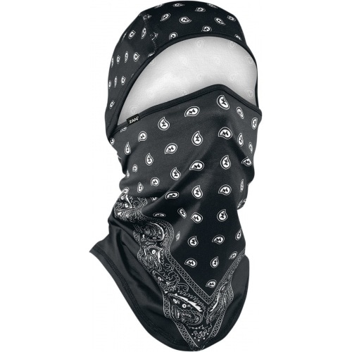 Balaklava Zanheadgear Sportflex Convertible Black Paisley Balaklava Zanheadgear Sportflex Convertible Black Paisley